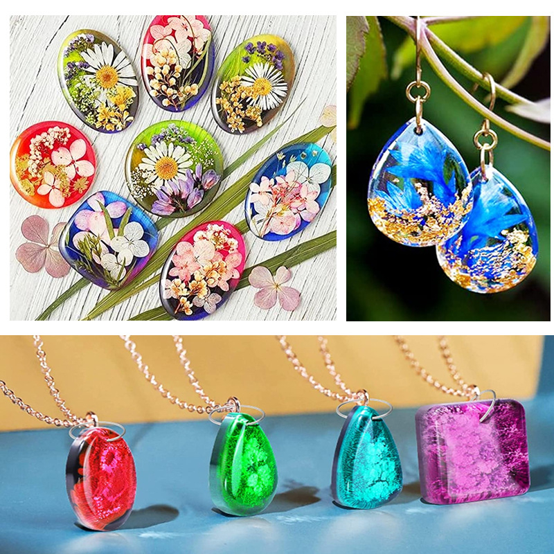 Formă din silicon pentru rășină pentru bijuterii — formă neregulată, potrivită pentru breloace, pandantive și cercei; versiune completă