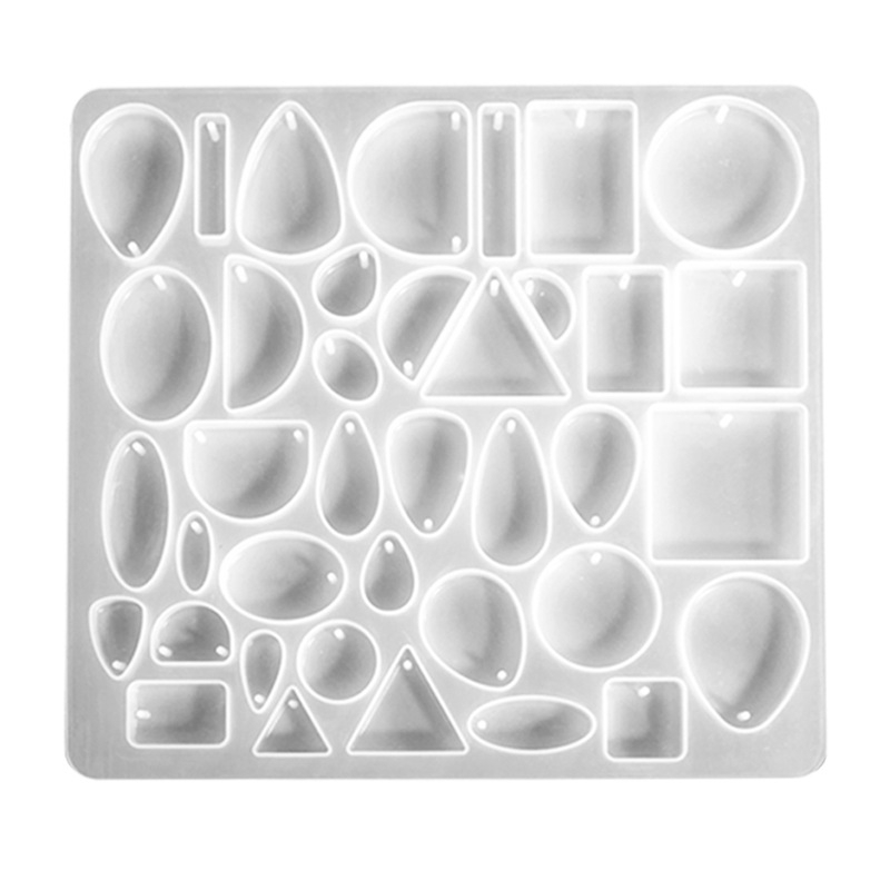 Formă din silicon pentru rășină pentru bijuterii — formă neregulată, potrivită pentru breloace, pandantive și cercei; versiune completă