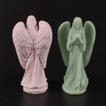 Μορφή σιλικόνης για κεριά με άγγελο, 3D ακανόνιστο σχήμα, αντίκα-ρετρό στυλ, πολλαπλών χρήσεων για κεριά, γύψο, ρητίνη και σαπούνι