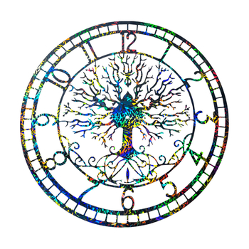 Κυκλική φόρμα σιλικόνης για ρητίνη εποξίας – Ρολόι με Δέντρο της Ζωής για διακόσμηση τοίχου, DIY, μοντέρνο μινιμαλιστικό στυλ, κυκλοφόρησε το 2024