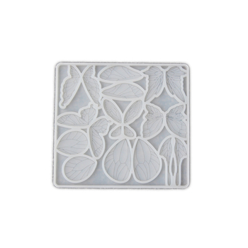 Σιλικόνης φόρμα ζαχαροπλαστικής Miyymiss, ορθογώνιο σχήμα, για DIY κολιέ με φτερά πεταλούδας και σταγόνες κρυστάλλων