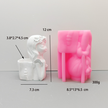 Μορφή για βάζο, ασύμμετρο σχήμα, σιλικόνη, σύγχρονο μινιμαλιστικό στυλ, klm