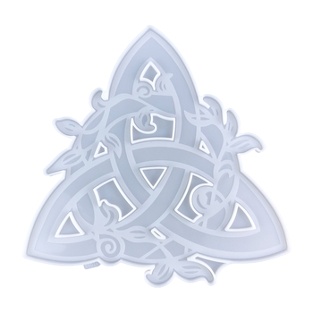 Καλούπι σιλικόνης για DIY εποξειδική διακόσμηση τοίχου — σιλουέτα Ιρλανδικού κόμβου, ακανόνιστος σχεδιασμός, καλούπι για ζαχαροπλαστική/κέικ