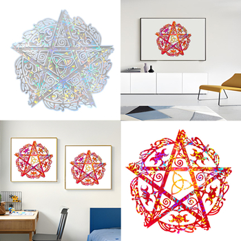 Silikonból készült epoxigyanta forma – szabálytalan ötágú csillag falidekorációhoz, modern minimalista stílus