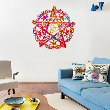 Μορφή σιλικόνης για εποξική ρητίνη – ακανόνιστο πεντάκτινο αστέρι για διακόσμηση τοίχου, μοντέρνο μινιμαλιστικό στυλ