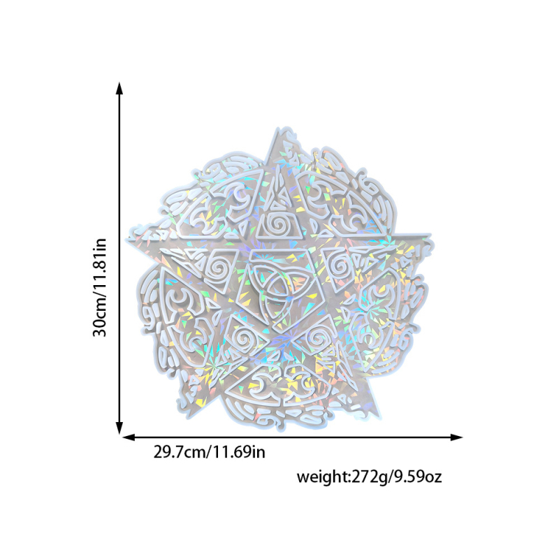 Silikonból készült epoxigyanta forma – szabálytalan ötágú csillag falidekorációhoz, modern minimalista stílus