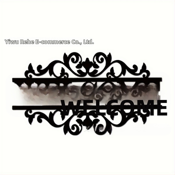 Знак за добре дошли — метален входен декор в стил модерен арт; материал: желязо; категория: други метални занаяти; приложения: дом, офис, универсално, друго.