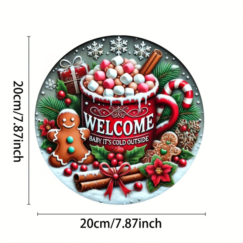 Акрилна чаша за Коледа с дизайн на къща от джинджърски сладки, пчелен мотив, печат, личностен стил, пролет 2024