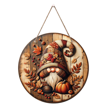Ξύλινη κυκλική ταμπέλα πόρτας με μοτίβο φθινοπωρινής συγκομιδής (ηλιοτρόπια και κολοκύθες); Μάρκα: Dingchuan; Υλικό: Ξύλο; Κατηγορία: Κρεμαστό; Κατάλληλη για οικίες, κήπους, γραφεία, ξενοδοχεία, ναούς