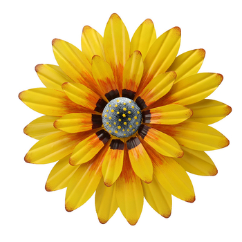 Ramada metalni zidni dekor s motivom margarete, dekor za dom, pastoralni stil