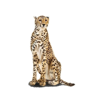 PVC αυτοκόλλητο τοίχου με λεοπάρδαλο μοτίβο, ένα τεμάχιο, διακοσμητικό για παιδικό δωμάτιο και νηπιαγωγείο