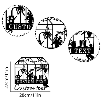 Модерен железен стенен декор за вътрешно и външно ползване — минималистичен стил, стенно окачване, пейзажен мотив, марка Chu Cheng Craftsmanship