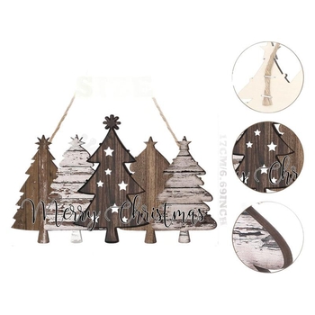 Ξύλινο χριστουγεννιάτικο πινακίδα-κρεμαστό διακοσμητικό – μοντέρνο μινιμαλιστικό στυλ, μάρκα Independent, άλλα ξύλινα προϊόντα