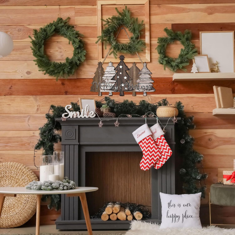 Pandantiv din lemn cu semn de Crăciun – stil modern minimalist, marcă Independent, alte produse din lemn