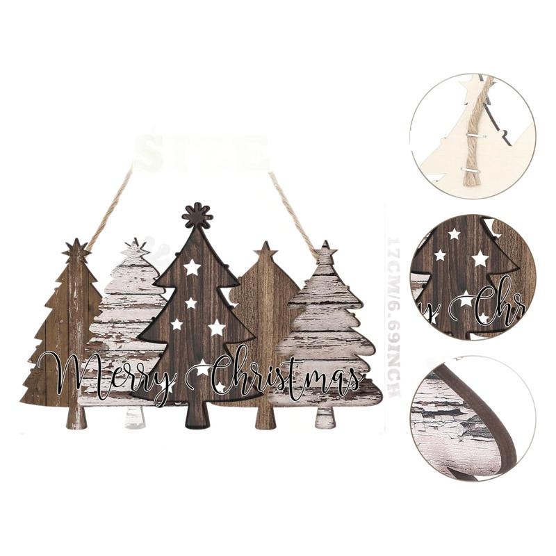 Pandantiv din lemn cu semn de Crăciun – stil modern minimalist, marcă Independent, alte produse din lemn