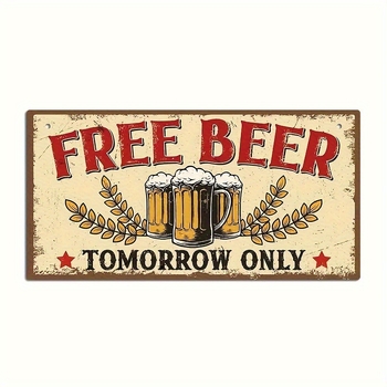 Ξύλινο σήμα μπύρας για οικιακή διακόσμηση — μοντέρνο μινιμαλιστικό στυλ, κρεμαστό από ξύλο boxwood