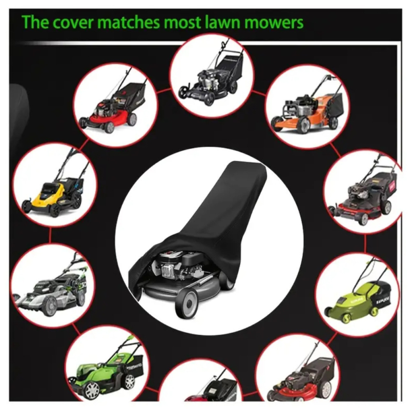 Walk-Behind zāles pļaušanas mašīnas pārsega komplekts, universāla saderība ar Greenwor, Oxford audums, glabāšanai aiz durvīm vai sienas, uzsākts 2024. gada rudenī