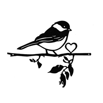 Метален стенен арт със изрязани силуети птици и животни за дом и градина — метална декорация, индивидуално пакетирана