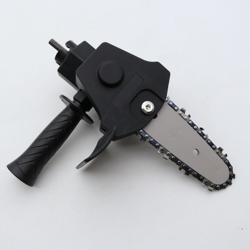 Електрическа верижна резачка с презареждаща се литиева батерия, мини инструмент за дървообработване за едната ръка, 110V, метална верига