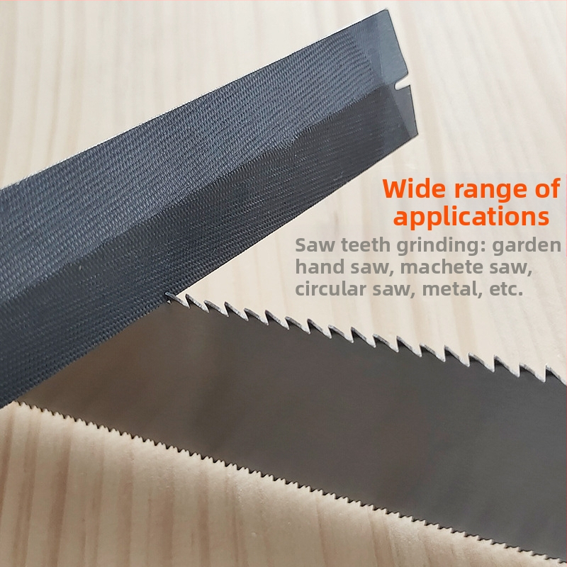 Диамантен файл ромбовиден образец за дърво и метал, профилирана форма на напречно сечение, двойнозърнеста зъбна шарка, серия ромбовиден файл, материал T12 стомана
