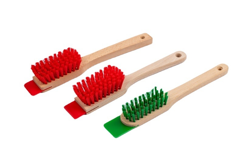 Vrtna alat za čišćenje četkom s FSC-certificiranim bukovim drvetom i plastičnim scraperom – set za čišćenje, 48 kom