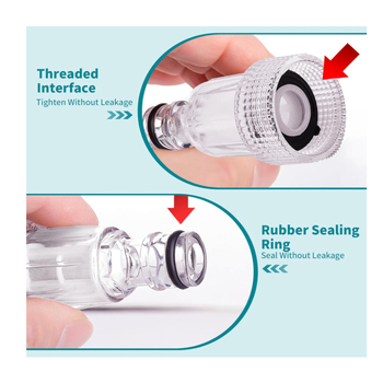 Σύνδεσμος φίλτρου εισόδου νερού για μηχανή πλυσίματος αυτοκινήτων, με βιδωτή σύνδεση και γρήγορη σύνδεση