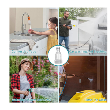 Σύνδεσμος φίλτρου εισόδου νερού για μηχανή πλυσίματος αυτοκινήτων, με βιδωτή σύνδεση και γρήγορη σύνδεση