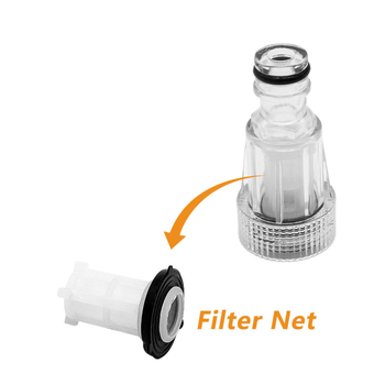 Σύνδεσμος φίλτρου εισόδου νερού για μηχανή πλυσίματος αυτοκινήτων, με βιδωτή σύνδεση και γρήγορη σύνδεση