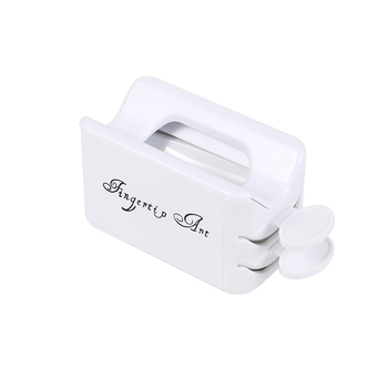 Διπλό δοχείο πούδρας τέχνης νυχιών, ABS, 43 g καθαρή περιεκτικότητα, OEM Pinpai, για κοσμήματα νυχιών