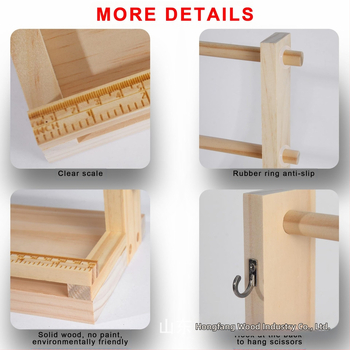 Ξύλινο ράφι αποθήκευσης κορδελών, 4 επίπεδα επιτραπέζιο, μοντέρνο μινιμαλιστικό στυλ, χωρίς συναρμολόγηση.