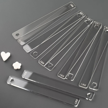 12 dalių rinkinys minkšto molio storio matuoklis, ritinėlio padėklas ir lygintuvas – pradžiai, DIY rankdarbiai