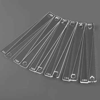 12 dalių rinkinys minkšto molio storio matuoklis, ritinėlio padėklas ir lygintuvas – pradžiai, DIY rankdarbiai