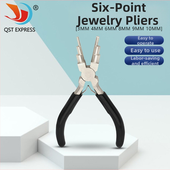 Klešta s korakom okruglog vrha za izradu nakita; šestodjelne klešta; DIY uvijanje žice i nizanje perlica