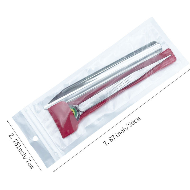 TUNQI 2 τεμάχια σετ εργαλείου αποθήκευσης κοσμημάτων, με λαβή και άκρη από υψηλό άνθρακα χάλυβα