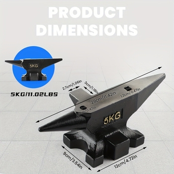 DIY ръчно изработена желязна наковалня за обработка на метали