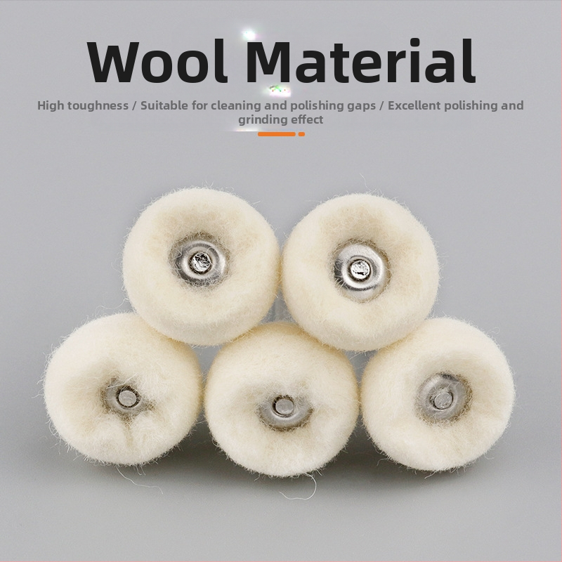 Journalists Back Velvet Vilnas slīpēšanas galva ar jade pērlēm un priedes filcu