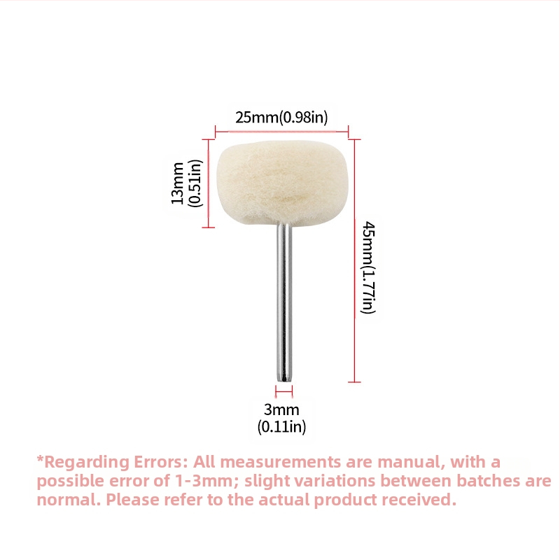 Journalists Back Velvet Vilnas slīpēšanas galva ar jade pērlēm un priedes filcu