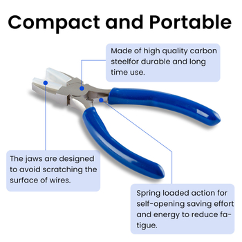 Plastiko galvos replės, nailono konstrukcija, atsparios įbrėžimams, DIY įrankis, pritaikomos