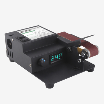 Десктоп мини абразивна ленто-шлифовъчна машина за DIY полиране и заточване на ножове – 24V