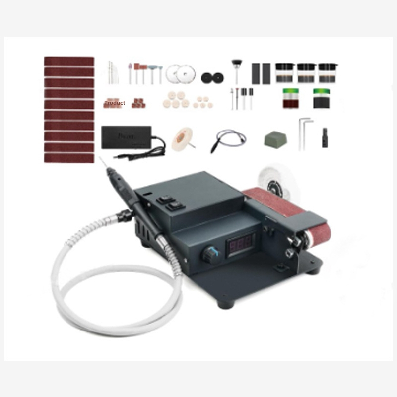 Десктоп мини абразивна ленто-шлифовъчна машина за DIY полиране и заточване на ножове – 24V