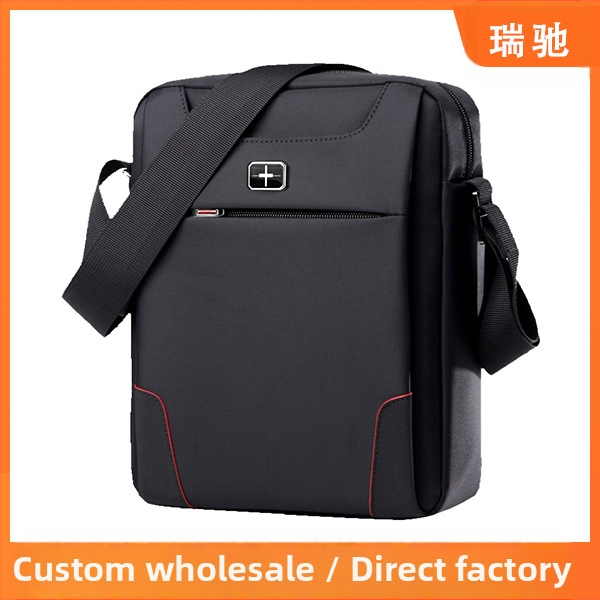 SWICKY Férfi Válltáska — Üzleti út Stílusa, Poliészter Anyag, Poliészter Belső, Sima Mintázat