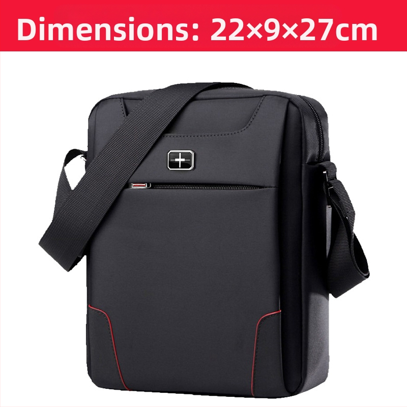 SWICKY Férfi Válltáska — Üzleti út Stílusa, Poliészter Anyag, Poliészter Belső, Sima Mintázat