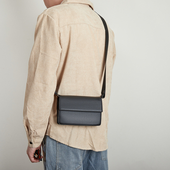 Мъжка презрамкова чанта, уличен стил, PU материал, пролет 2024, ежедневна употреба