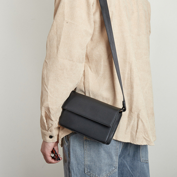 Мъжка презрамкова чанта, уличен стил, PU материал, пролет 2024, ежедневна употреба