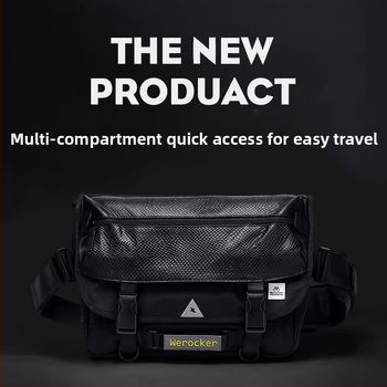 Мъжка чанта през рамо - уличен стил, найлон, износоустойчива, голям капацитет