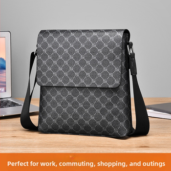 Férfi válltáska PU bőr, vízálló, üzleti ingázás stílus, poliészter bélés (PU bőr; vízálló; üzleti ingázás stílus; poliészter bélés)