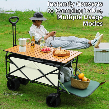 Καρότσι κατασκήνωσης με κουτί αποθήκευσης, σιδερένια κατασκευή, χωρητικότητα 230L, χρήση με κρέμαση, παγκόσμια συμβατότητα