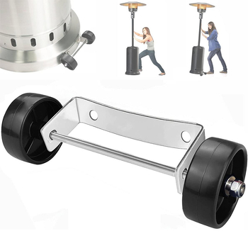 Kotači za premještanje dvornog grijača – univerzalni, nehrđajući čelik, model Wheel Bracket, FS