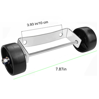 Kotači za premještanje dvornog grijača – univerzalni, nehrđajući čelik, model Wheel Bracket, FS