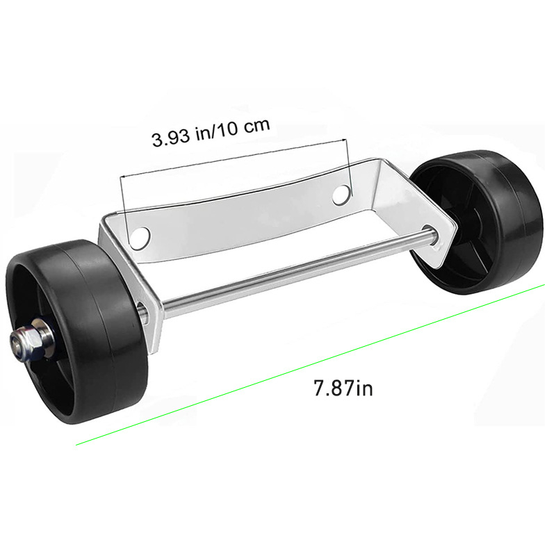Kotači za premještanje dvornog grijača – univerzalni, nehrđajući čelik, model Wheel Bracket, FS